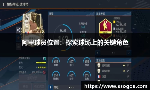 阿里球员位置：探索球场上的关键角色